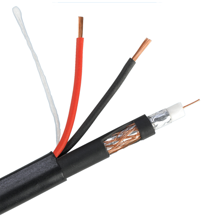 Кабель РК 75+2х0,75 (48) PVC ВНЕШНИЙ (черный, 200м)  
