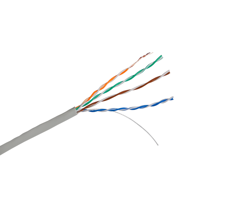 Кабель UTP CAT 5E 4x2x0,50 CU PVC ВНУТРЕННИЙ (МЕДНЫЙ)  