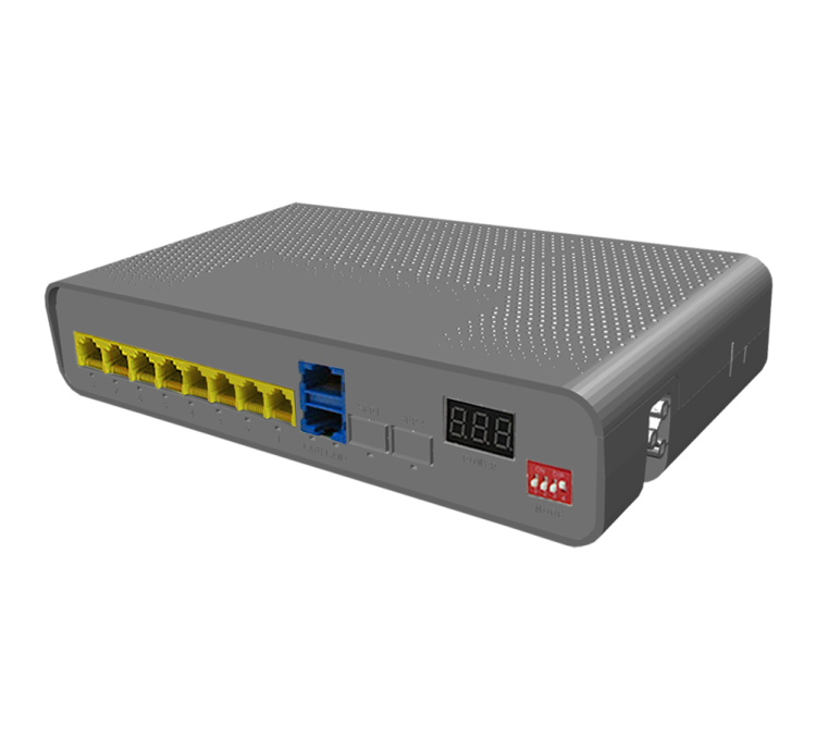 ST-Д04/820 POE (8/2G/120W/AB) СЕРЫЙ  